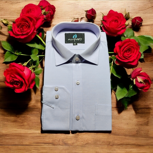 MEN'S MUAVE PLANE DRESS SHIRT