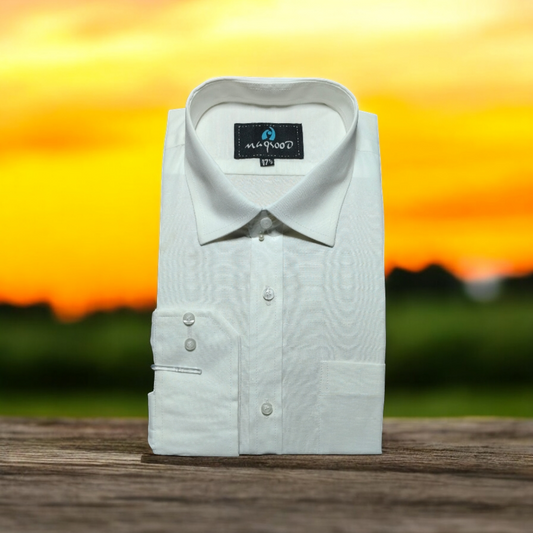 MEN'S WHITE DRESS SHIRT