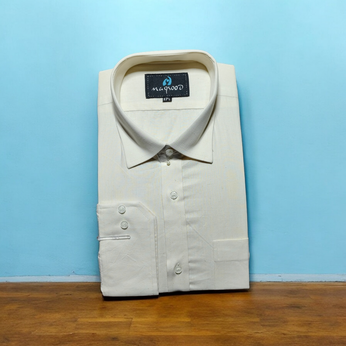 MEN'S BUTTER MILK PLANE DRESS SHIRT