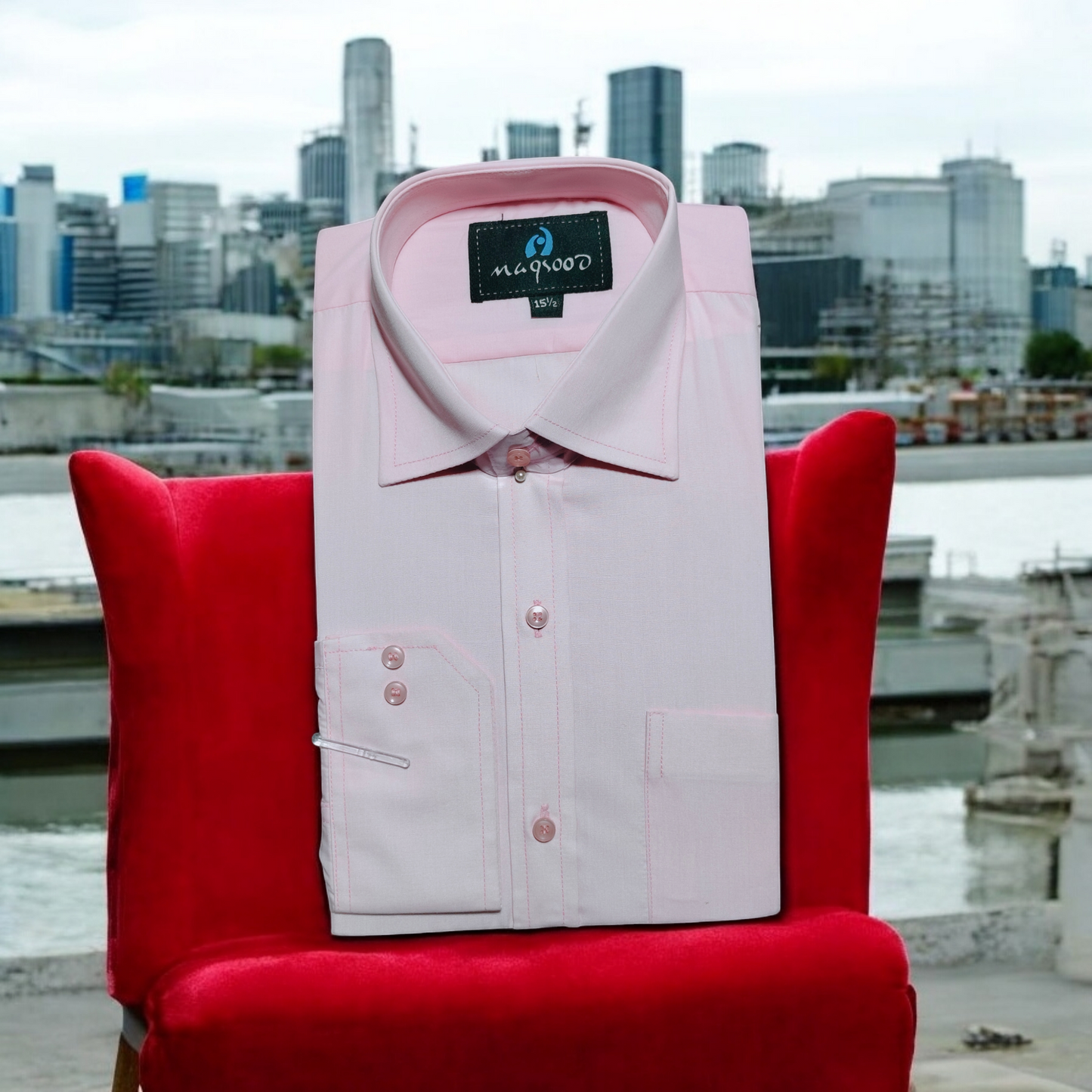 MEN'S PIG PINK DRESS SHIRT