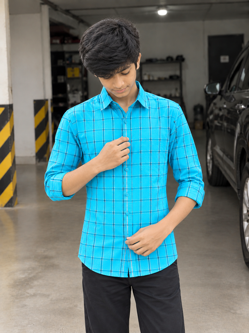 KID'S FEROZI CHECK CASUAL SHIRT