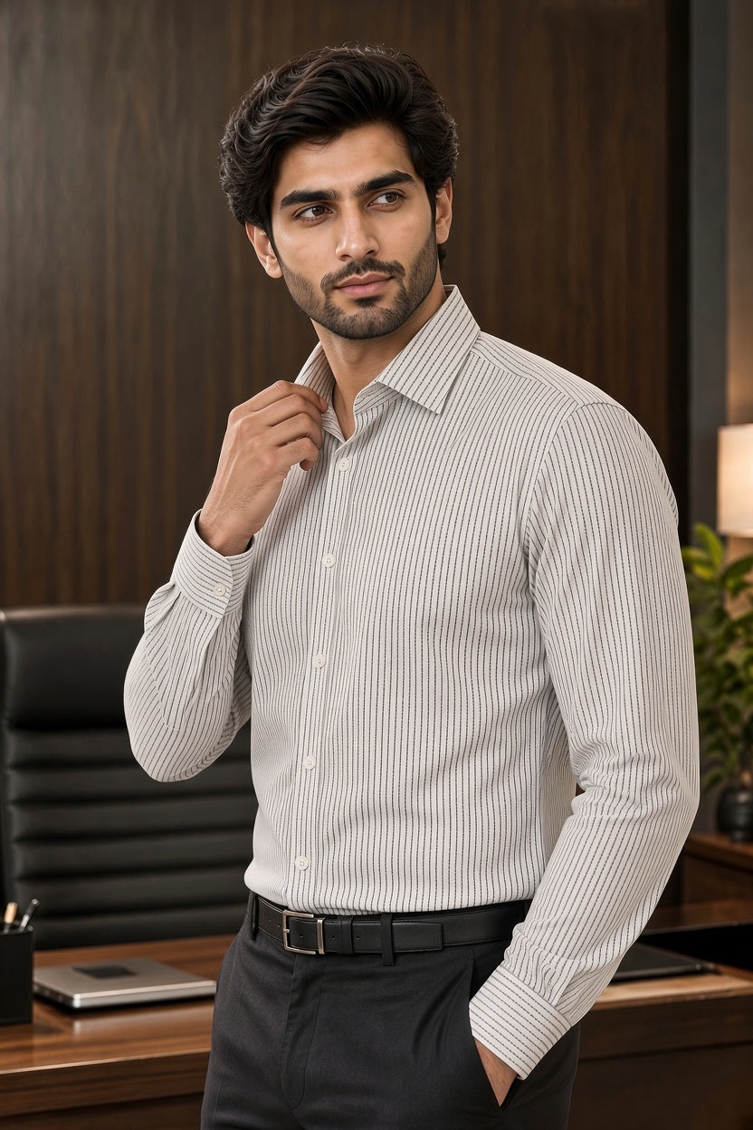 GRAY LINNING SHIRT FOR MENS
