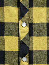 MEN'S MUSTARD YELLOW CHECK CASUAL SHIRT