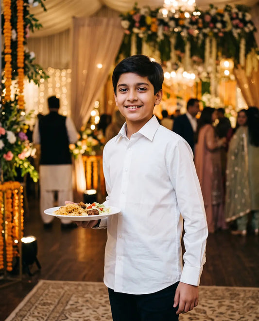 WHITE  SHIRT FOR KIDS