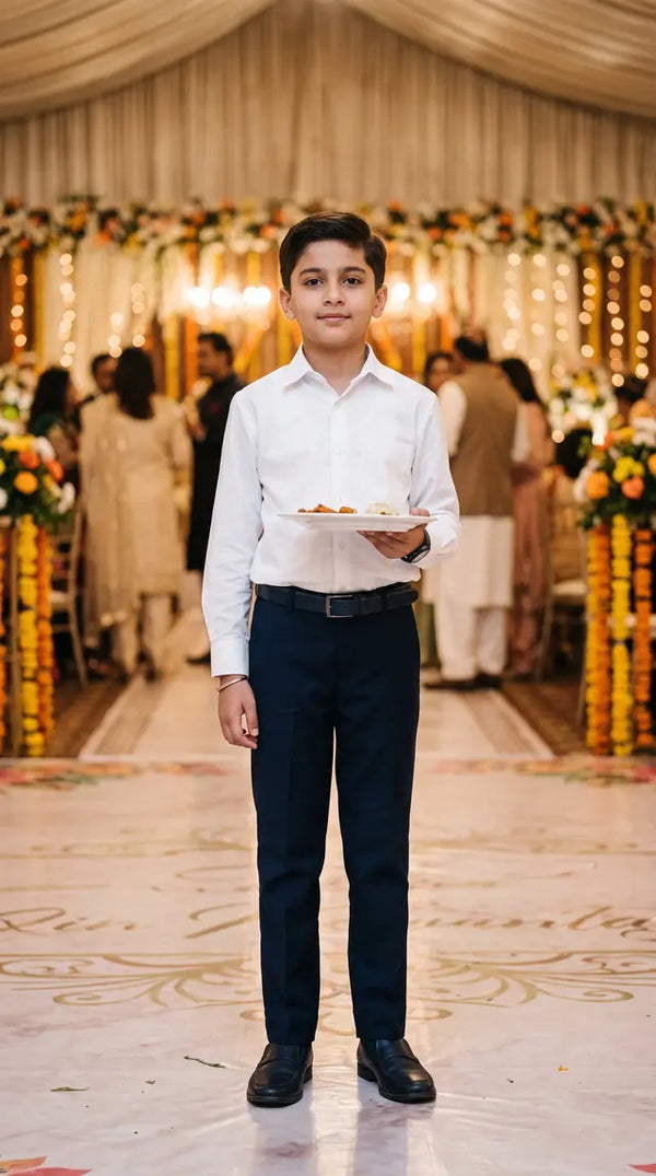 WHITE  SHIRT FOR KIDS
