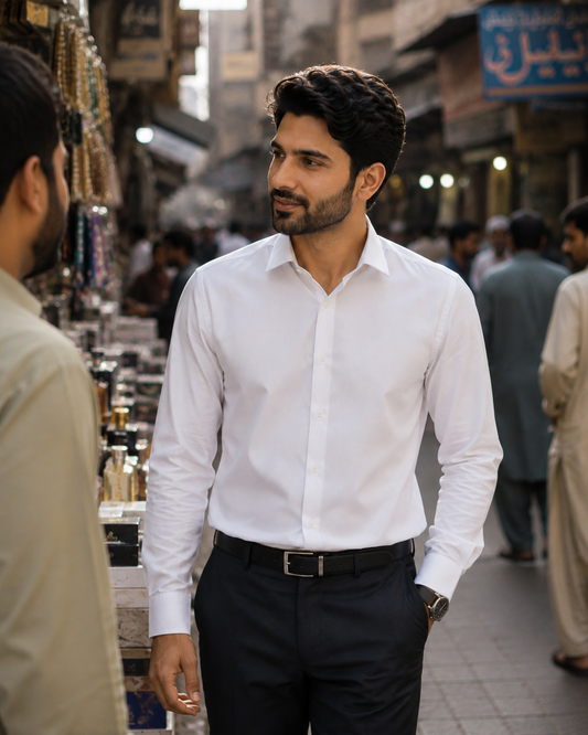 WHITE  SHIRT FOR MENS