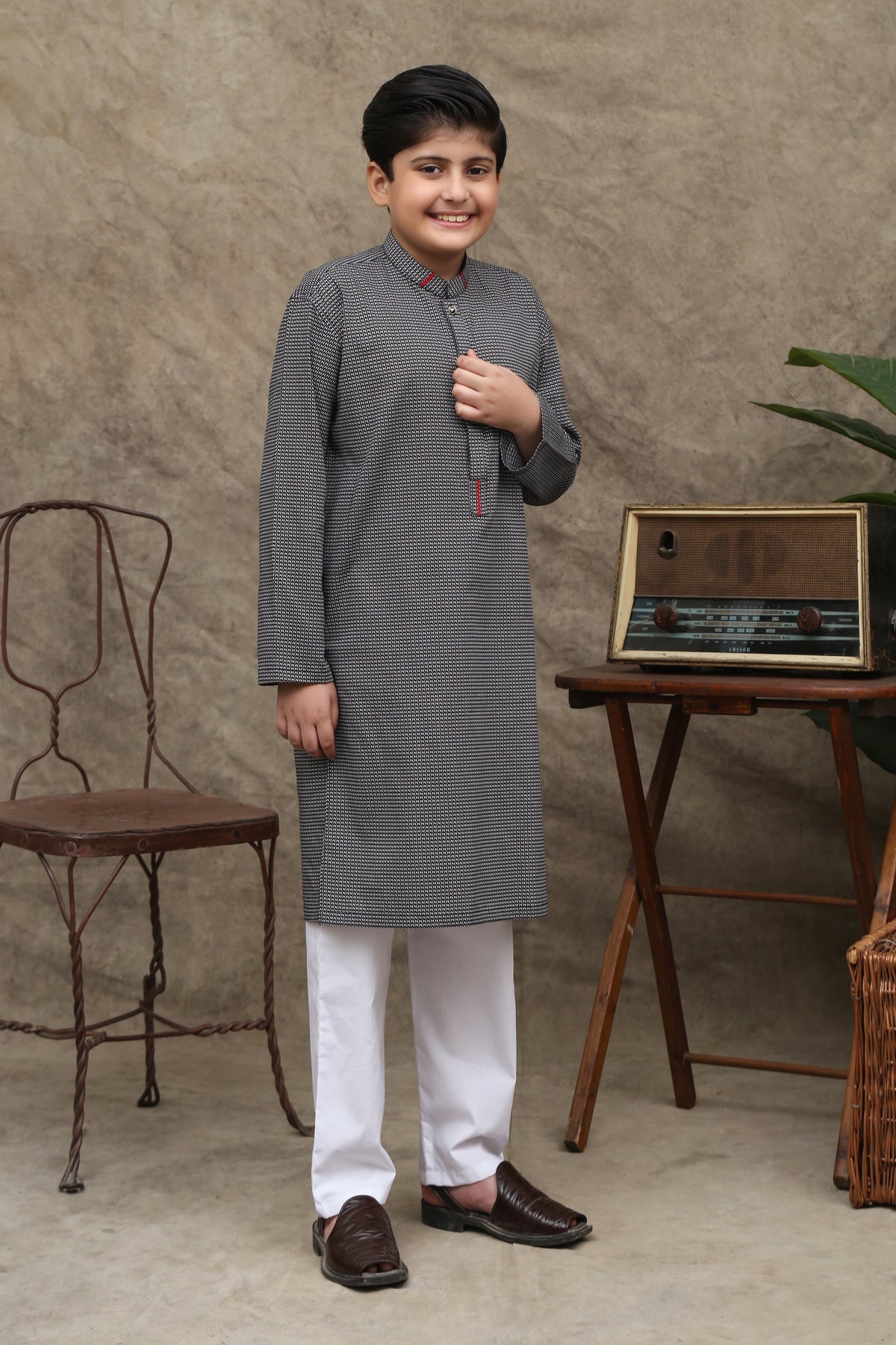 BLACK & WHITE COTTON KURTA  KIDS WEAR | WITH COMFORT,REASONABLE …